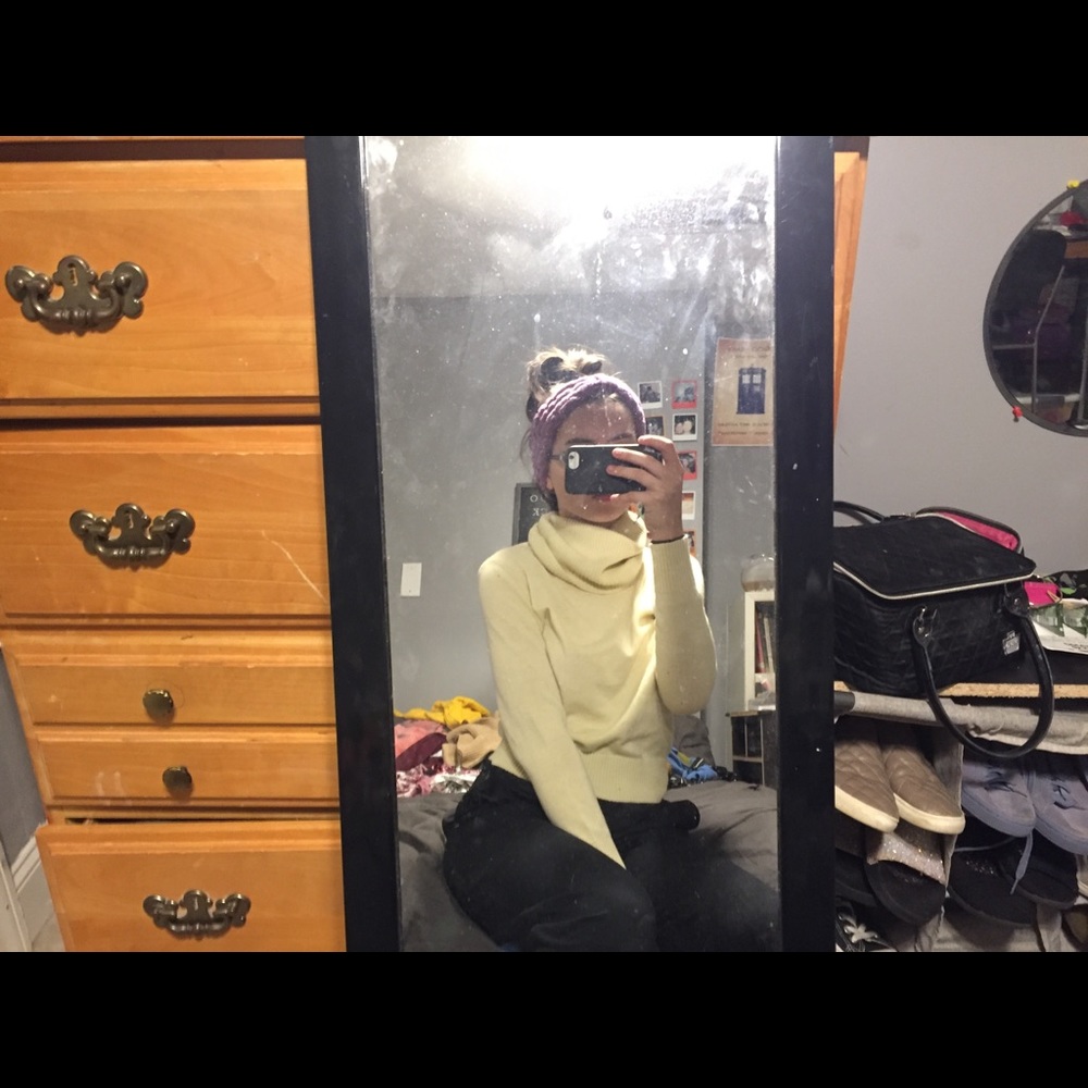 Beige Turtleneck
